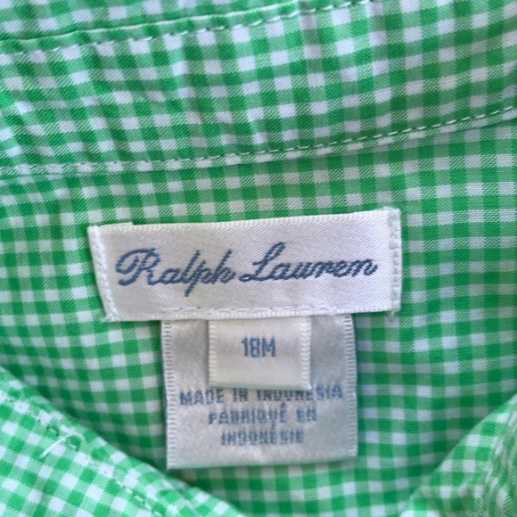 NWT! Kids Ralph Lauren Size 18M Button Down Shirt - Picture 3 of 5